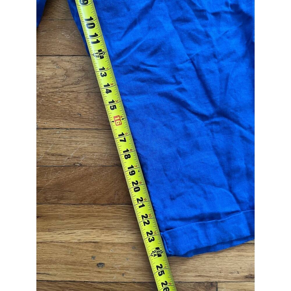 J. Jill Love Womens Linen Pull On Pants Size XL P Royal Blue A001724 - Picture 5 of 8